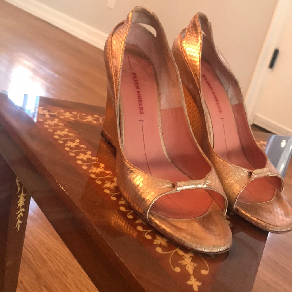 Eileen Fisher Rose Gold Wedge heel
